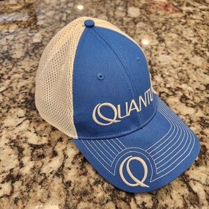 Quantum Fishing Blue And White Adult OS Mesh Snapback Embroidered Never Worn